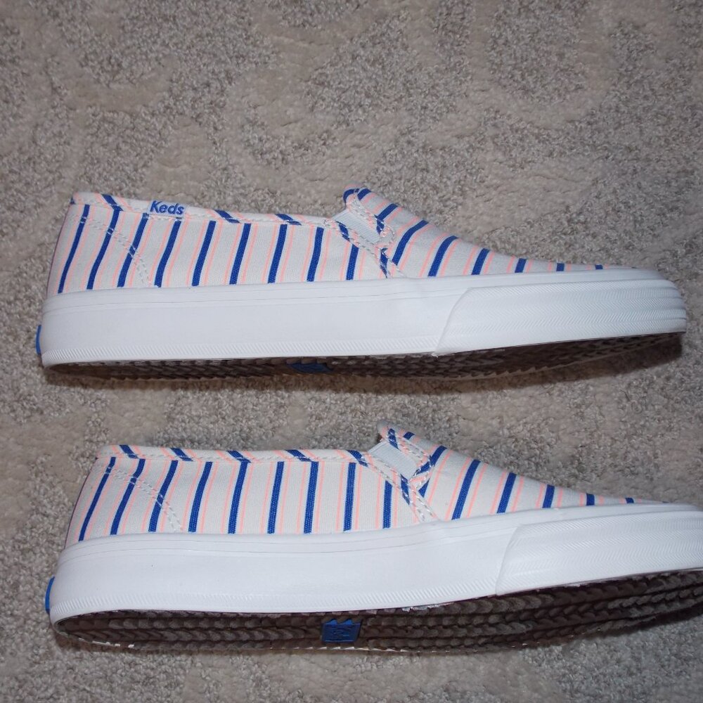 Keds Double Decker Canvas Stripe Slip On Size-6.5 - Picture 6 of 8